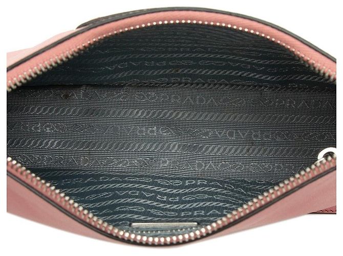 Bolsa de Ombro Prada Etiquette Rosa - vista 4
