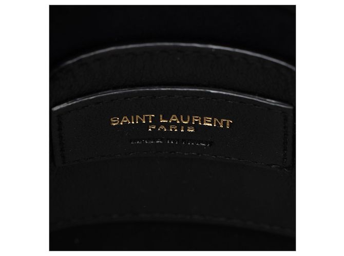Autre Marque Borsa Small Double Flap Monogram in pelle di agnello matelassé Saint Laurent Nero - vista 9