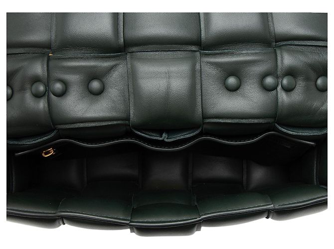 Borsa a tracolla maxi Cassette con catena in nappa Bottega Veneta Verde - vista 6