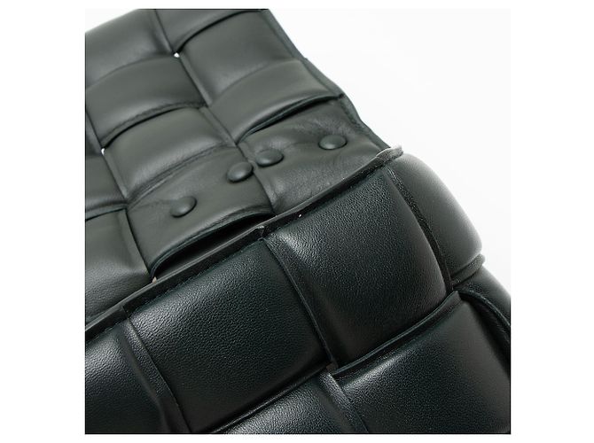 Borsa a tracolla maxi Cassette con catena in nappa Bottega Veneta Verde - vista 9