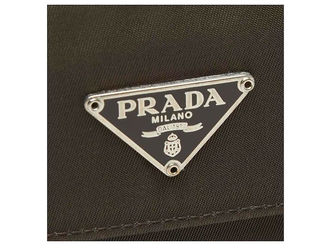 Prada Bi-fold Geldbörse mit Dreiecks-Logo-Plakette Grün - Ansicht 10