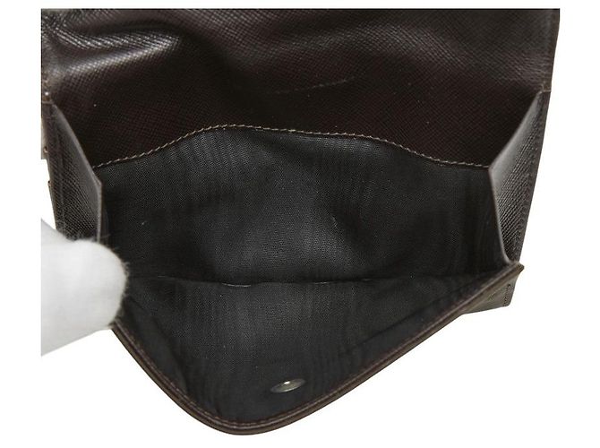 Prada Bi-fold Geldbörse mit Dreiecks-Logo-Plakette Grün - Ansicht 9