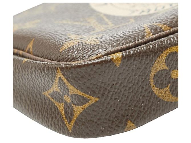 Louis Vuitton Mini Pochette Accessoires M60153 Marron - vue 4