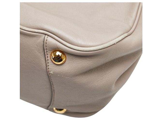 Borsa Prada Ribbon Marrone Beige - vista 7