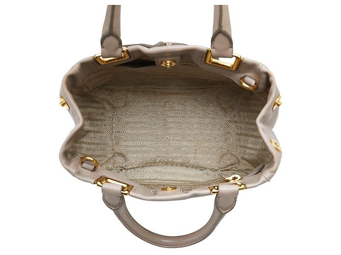 Borsa Prada Ribbon Marrone Beige - vista 9
