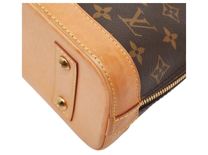 Sac à main Louis Vuitton Alma BB Marron - vue 6