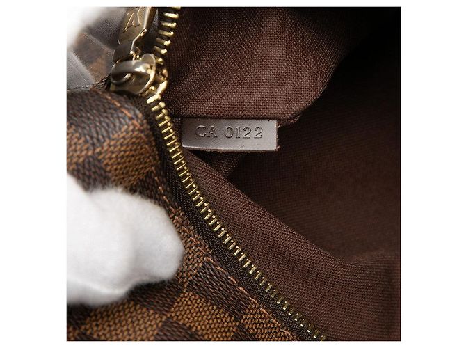 Borsa a tracolla Louis Vuitton Damier Brooklyn MM Marrone - vista 6