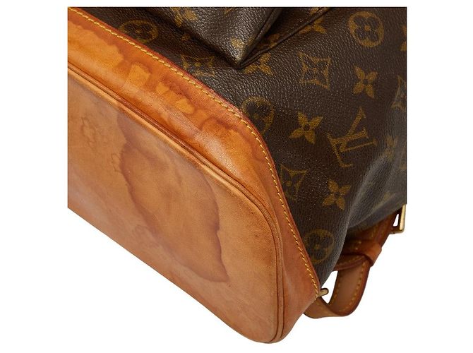 Mochila Louis Vuitton Montsouris GM Castaño - vista 4