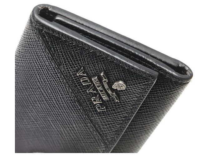 Prada Saffiano Schlüsseletui Schwarz - Ansicht 7