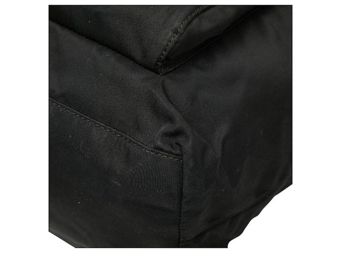 Prada Handtasche mit Dreiecks-Logo-Plakette Schwarz - Ansicht 4