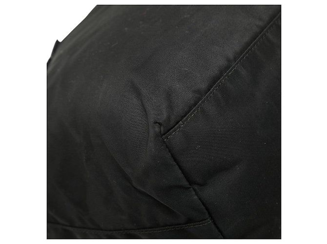 Prada Handtasche mit Dreiecks-Logo-Plakette Schwarz - Ansicht 7