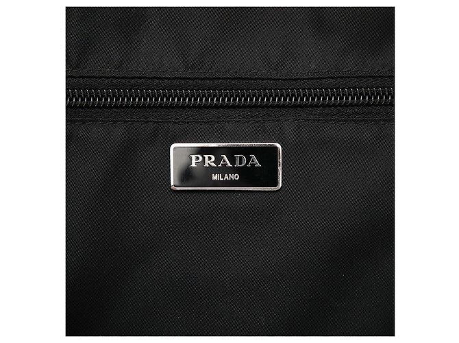 Prada Rucksack mit Dreiecks-Logo Schwarz - Ansicht 5