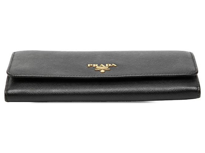 Portafoglio lungo Prada 1MH132 Nero - vista 3