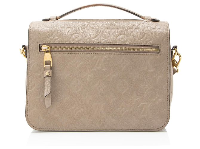 Louis Vuitton Monogram Empreinte Pochette Metis Schultertasche Braun Beige - Ansicht 3