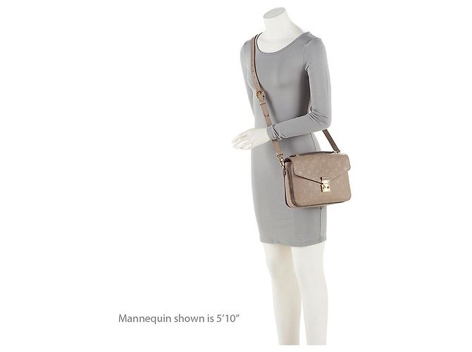 Louis Vuitton Monogram Empreinte Pochette Metis Schultertasche Braun Beige - Ansicht 5