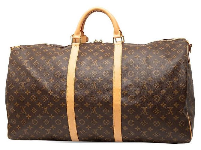 Louis Vuitton Keepall Bandouliere 60 Boston Bag Marrone - vista 2