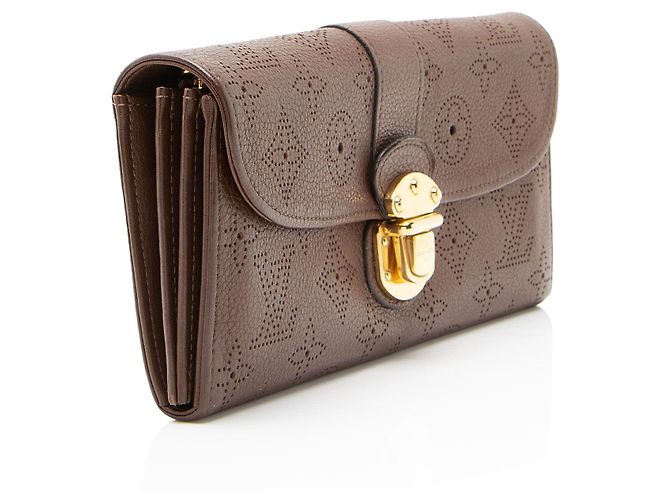 Portafoglio Amelia in pelle Mahina Louis Vuitton Marrone - vista 2