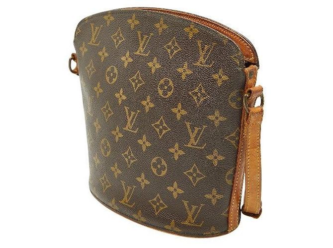 Borsa a tracolla Louis Vuitton Monogram Drouot Marrone - vista 2