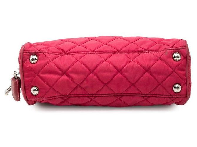 Prada Chain Shoulder Bag Red - view 3