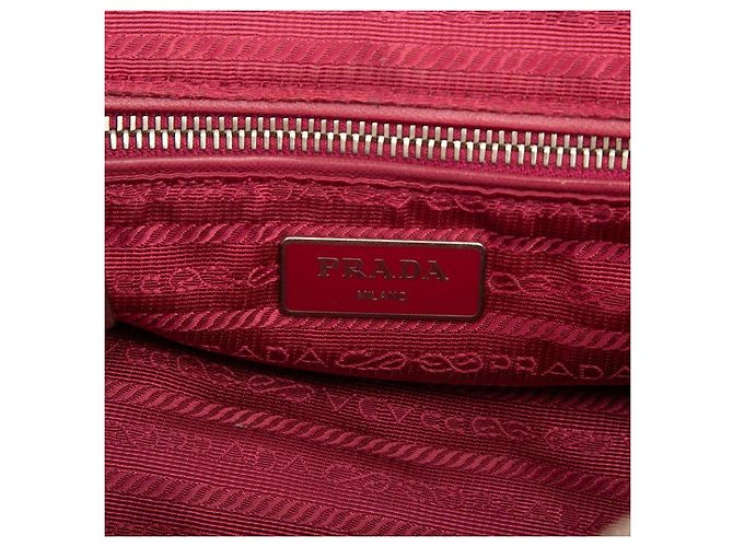 Prada Chain Shoulder Bag Red - view 5