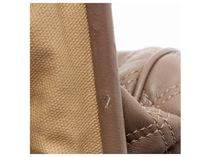 Marc Jacobs Quilted Lambskin Stam Satchel Brown - view 9