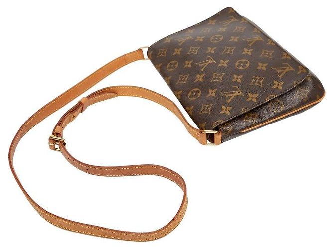 Borsa a tracolla Louis Vuitton Musette Tango M51257 Marrone - vista 4