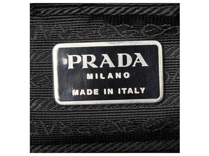 Prada Triangle Logo Plate Shoulder Bag Multiple colors - view 9