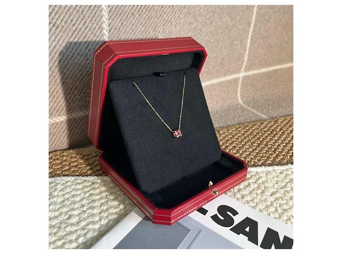 Collana Cartier Oro Rosa 18K con Pietra Preziosa Rossa D'oro - vista 2
