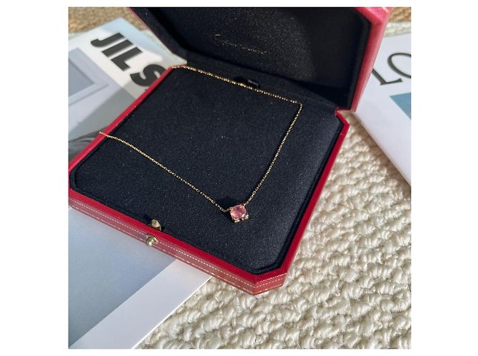 Collana Cartier Oro Rosa 18K con Pietra Preziosa Rossa D'oro - vista 4