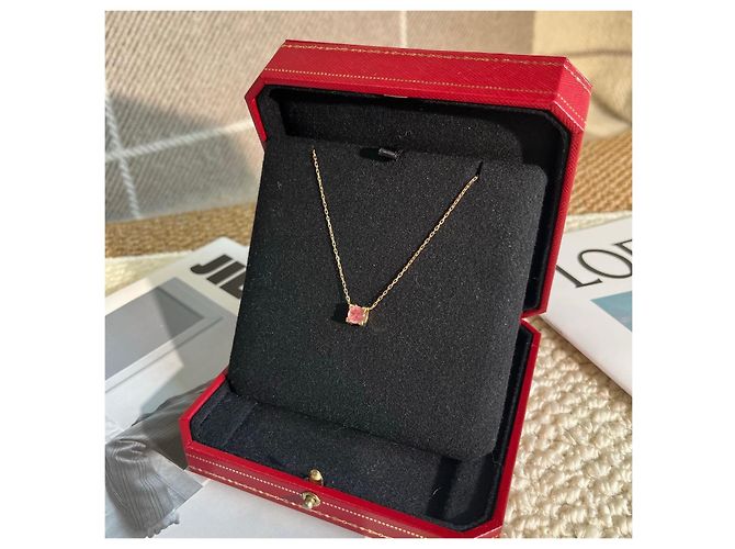 Collana Cartier Oro Rosa 18K con Pietra Preziosa Rossa D'oro - vista 5