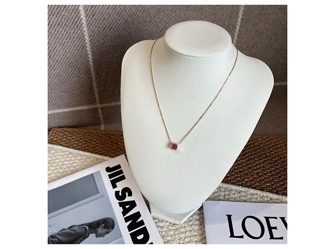 Collana Cartier Oro Rosa 18K con Pietra Preziosa Rossa D'oro - vista 6