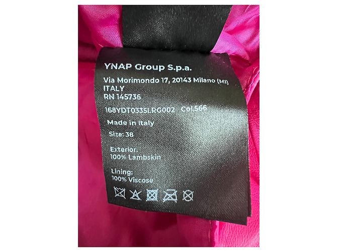 Autre Marque 8 By Yoox rosa Lammleder Crop Top Pink - Ansicht 4