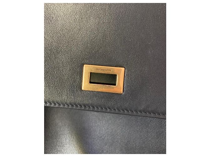 Borsa Balenciaga Rodeo Large in pelle nera Nero - vista 11