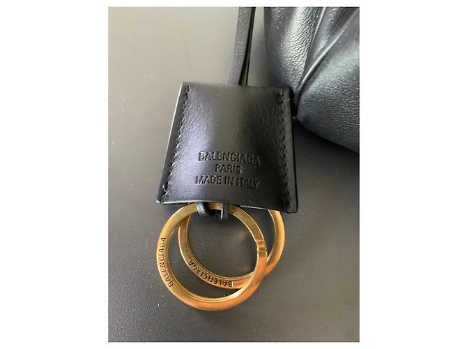 Borsa Balenciaga Rodeo Large in pelle nera Nero - vista 12
