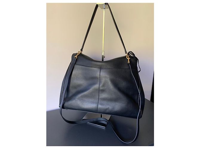 Borsa Balenciaga Rodeo Large in pelle nera Nero - vista 2