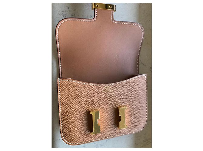 Hermès Constance Slim Wallet in Gold Epsom Brown - view 9
