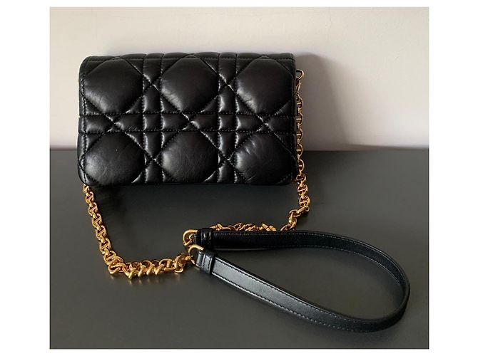 Christian Dior Caro Mini Borsa a tracolla Nero - vista 2