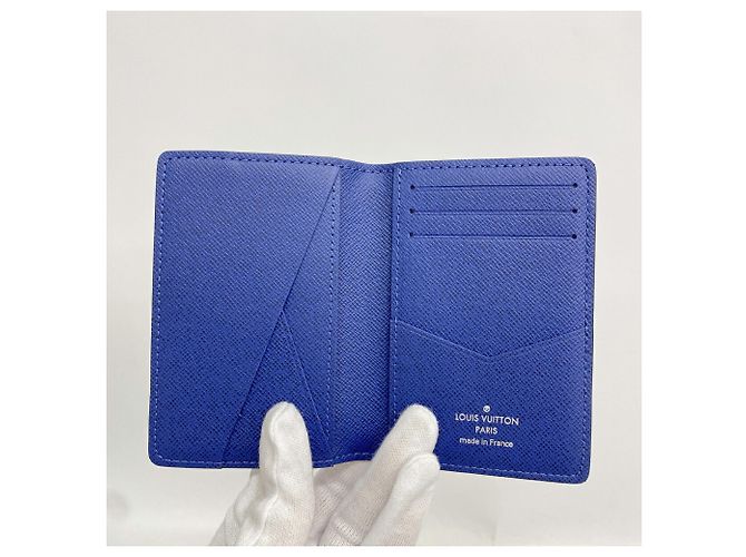 Organizer Tarjetero Louis Vuitton Taigarama Azul - vista 3