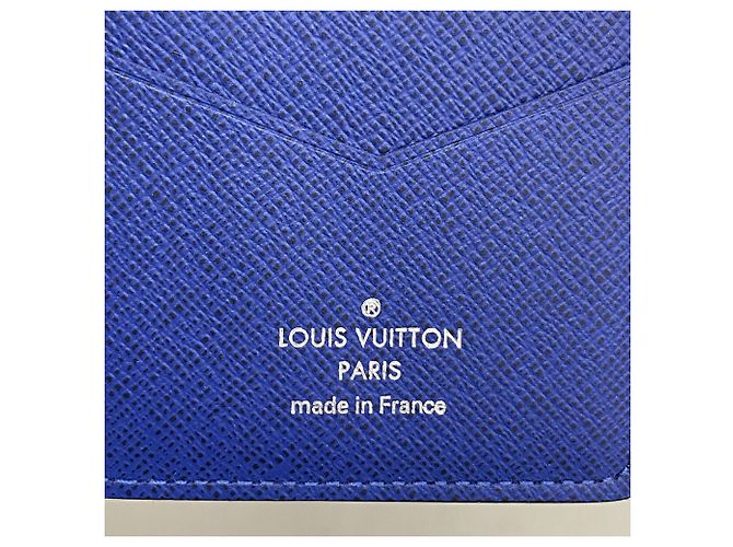 Organizer Tarjetero Louis Vuitton Taigarama Azul - vista 4