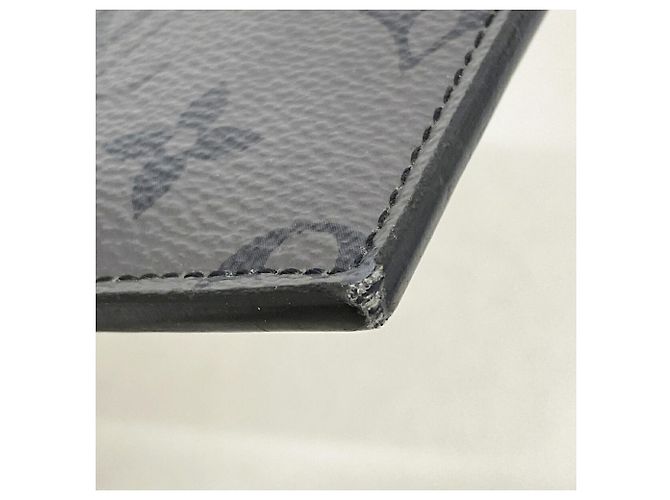 Louis Vuitton Monogram Eclipse Münz-Kartenetui Braun Schwarz - Ansicht 5