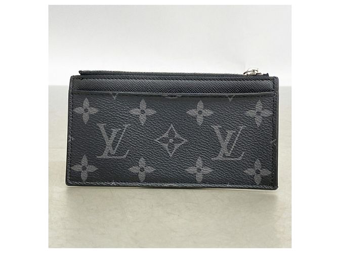 Louis Vuitton Monogram Eclipse Münz-Kartenetui Braun Schwarz - Ansicht 8