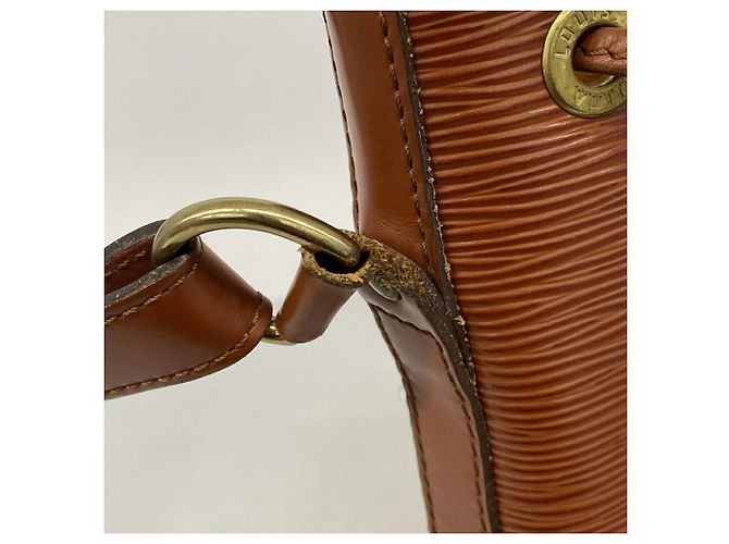 Borsa a tracolla Louis Vuitton Epi Noe Marrone - vista 8