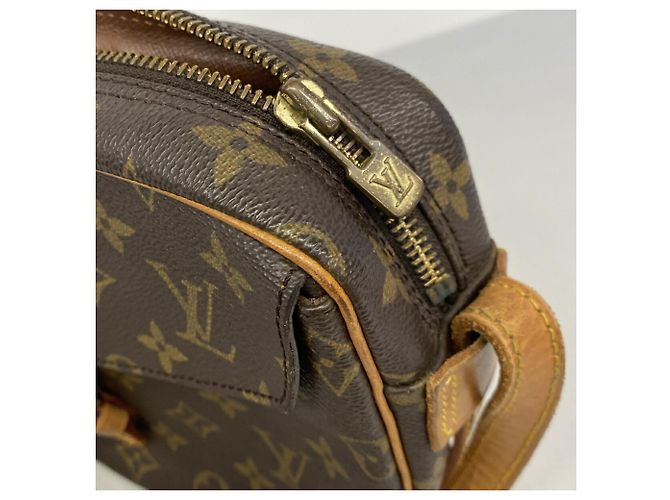 Borsa a tracolla Louis Vuitton Monogram Jeune Fille MM Marrone - vista 7