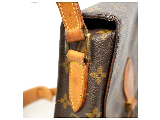 Borsa a tracolla Louis Vuitton Monogram Saint Cloud GM Marrone - vista 7
