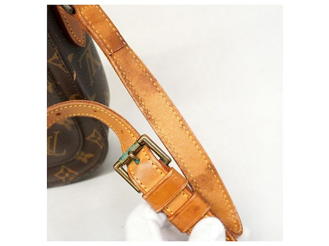 Borsa a tracolla Louis Vuitton Monogram Saint Cloud GM Marrone - vista 8