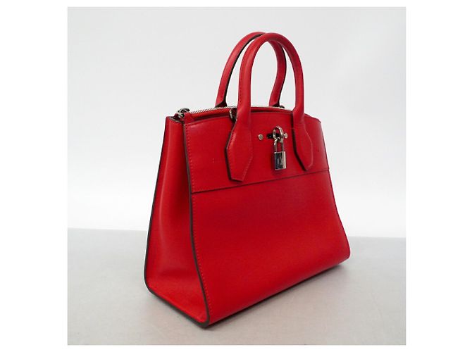 Borsa Louis Vuitton City Steamer PM Rosso - vista 2