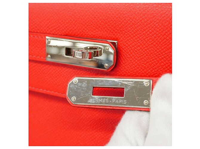 Hermès Borsa Hermes Kelly 32 in Rose Jaipur Rosa - vista 12