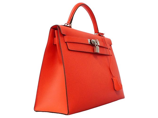 Hermès Borsa Hermes Kelly 32 in Rose Jaipur Rosa - vista 2