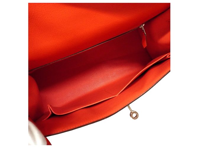 Hermès Borsa Hermes Kelly 32 in Rose Jaipur Rosa - vista 4