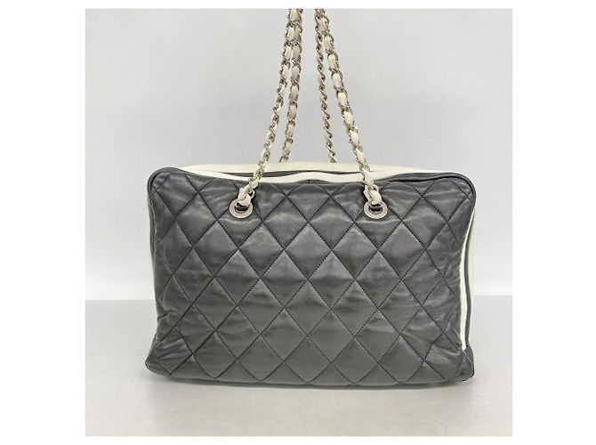 Chanel Matelassé Lammleder Chain Tote Bag Schwarz - Ansicht 11